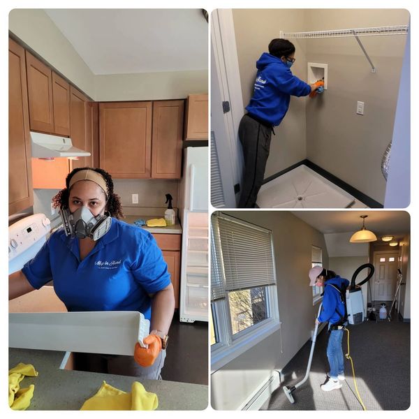 The behind-the-scenes of the Mop in Hand team.