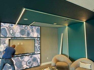 Custom living room and light boxes