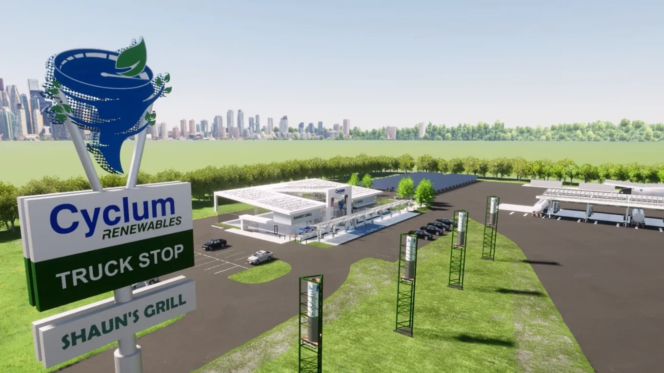 A rendering of our future Cyclum NextGen Travel Centers