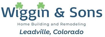 Logo for Wiggin & Sons, a home building and remodeling company in Leadville, Colorado.