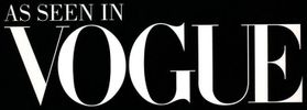 As seen in vogue logo