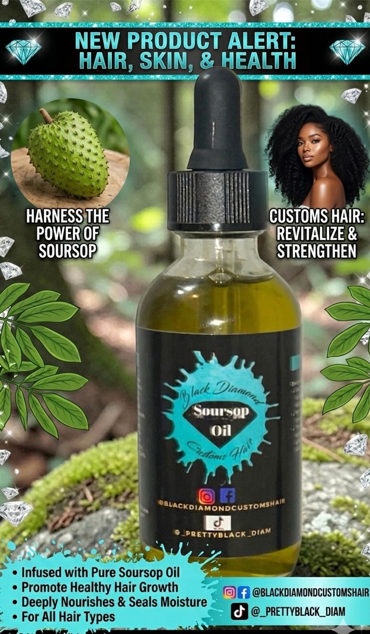 Uses: Skin, Hair, and Consume.