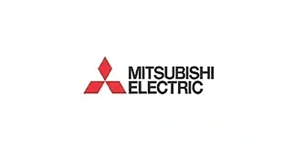 Mitsubishi Electric logo with red emblem.