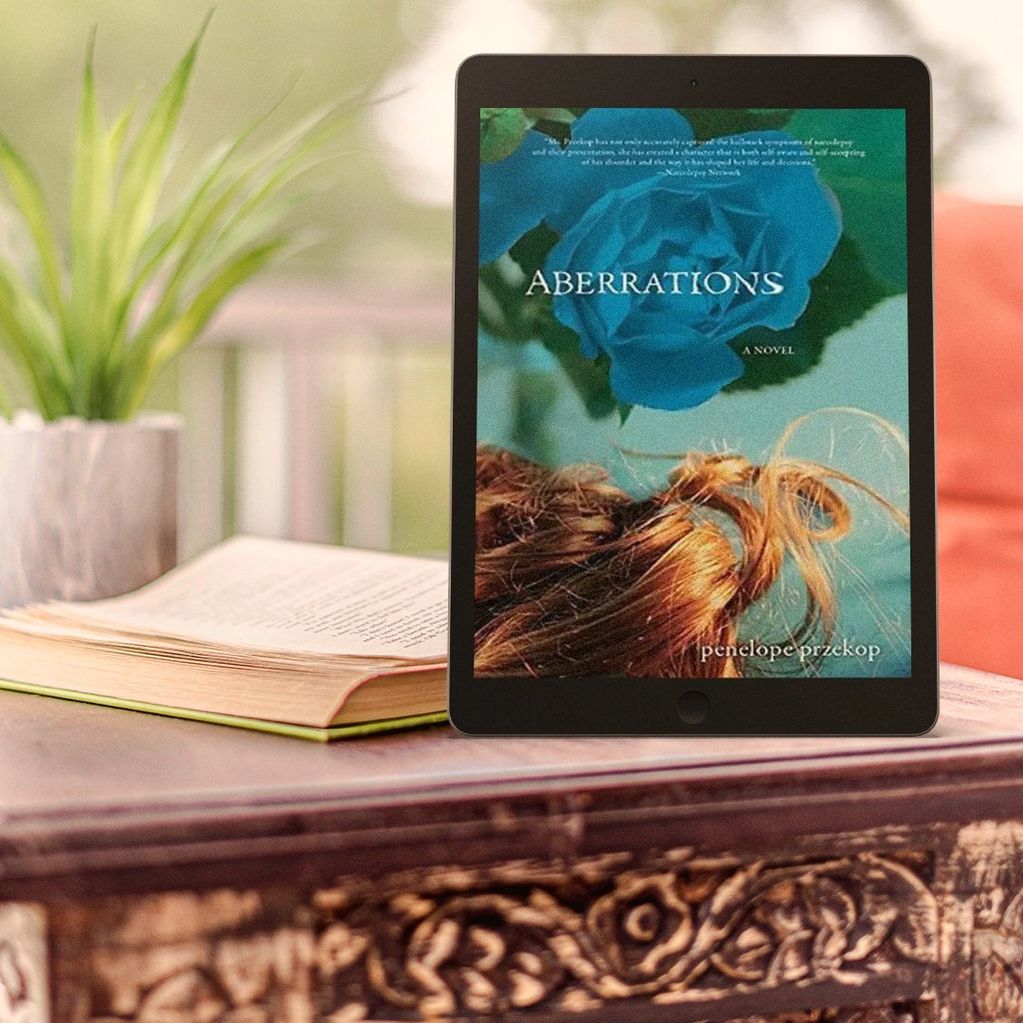 Aberrations, fiction book, piece of literature, novel, written by woman author Penelope Przekop.
