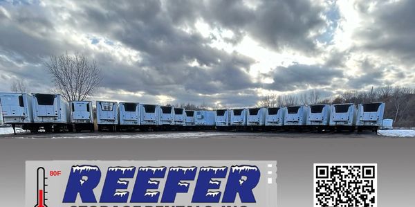 refrigerated trailer rental parked at event site, Chicago, IL.