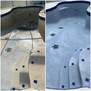 Drain and clean, acid wash, stain removal, pool cleaning, new pool,