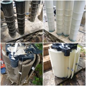 DE breakdown, filter cleaning, pool filter grids, pool manifold, replace filter, pool filter, spa