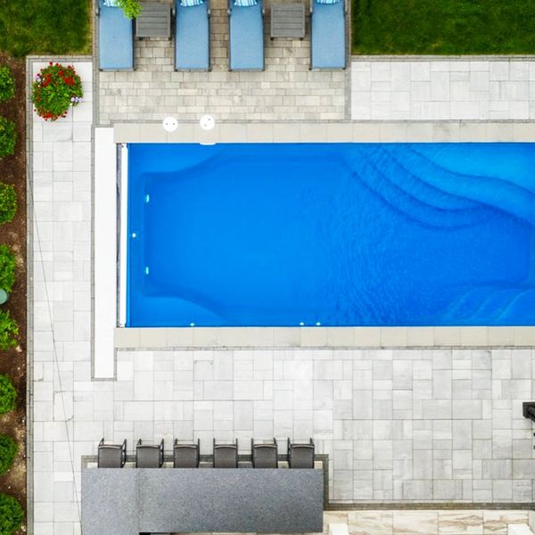 Installing paver for  new pool