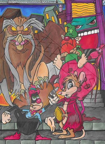 trading cards with animation