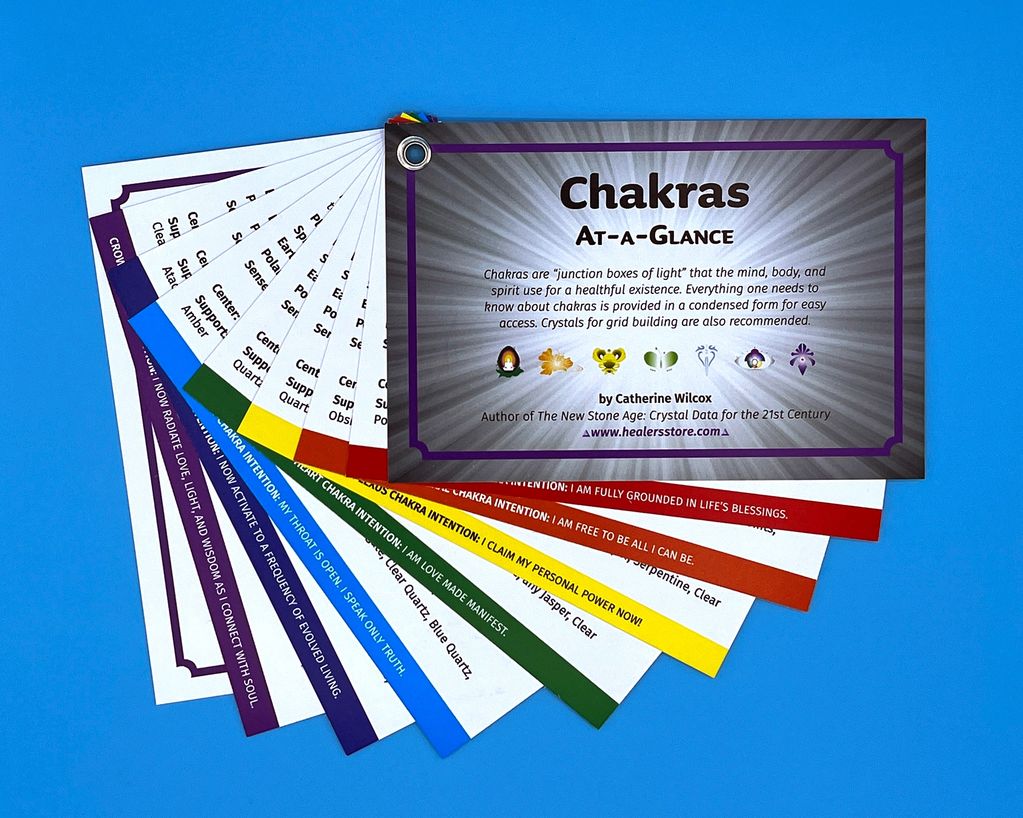 Chakras At A Glance Flash Cards