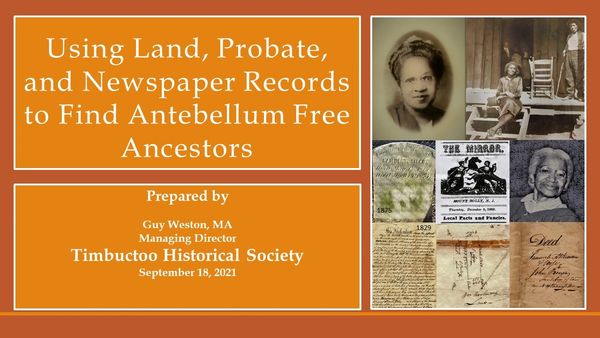 Timbuctoo + NJ. Black  History. Black history research