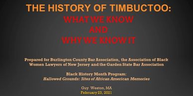 Timbuctoo|Black History in New Jersey|Black History Burlington County