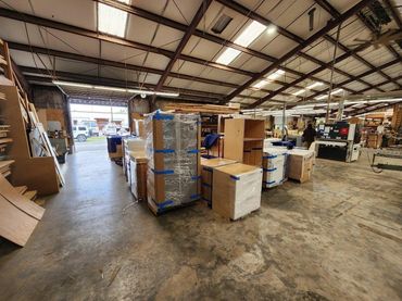 Our warehouse, we store office furniture, household furniture, hotel furniture, climate controlled