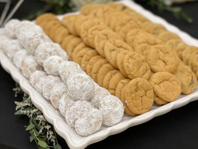 Assorted Cookie Delights on a Beautiful squre platter display