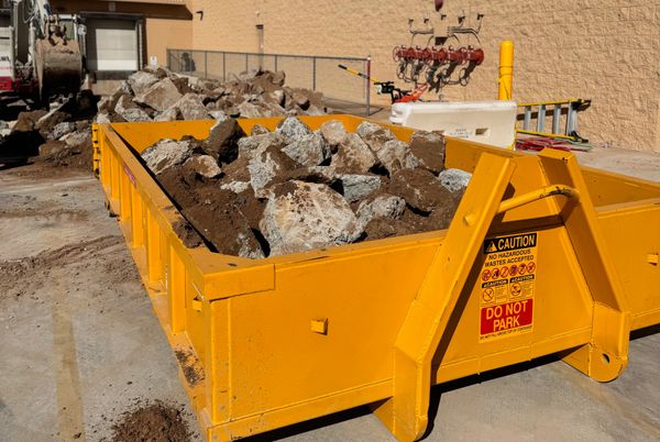 concrete removal, lowboy dumpster rental, dirt removal, roll off dumpster rental, junk removal