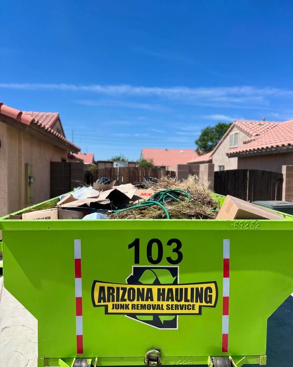 "rent a dumpster in yuma, az" trash pick up in yuma, az" "donation pick up" recycle cardboard yuma"
