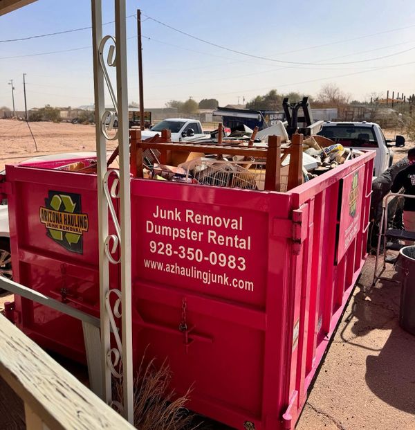 Dumpster rental in yuma, roll off dumpster rental, yard clean out, commercial clean out