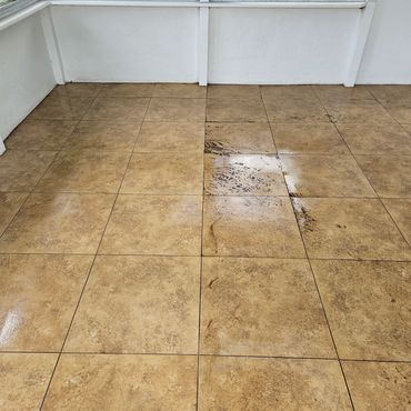 Before and After tile cleaning