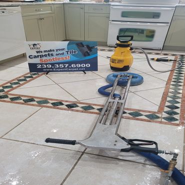 Kitchen tile cleaning