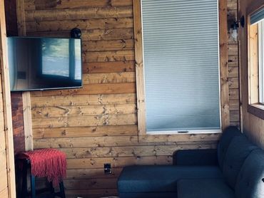 Images of our cabin and RV spots.