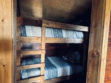 Images of our cabin and RV spots.