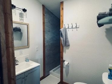 Images of our cabin and RV spots.