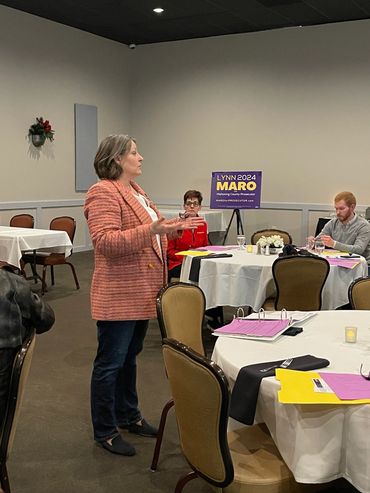 Maro for Prosecutor- Lynn addresses committee and supporters