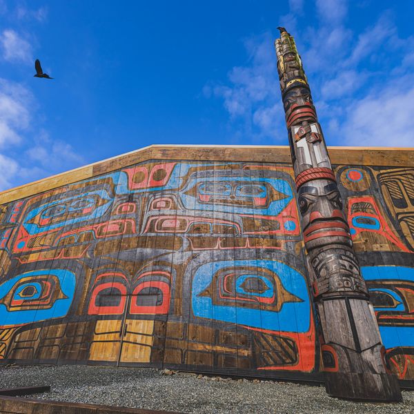 Gvákva’áus Haíɫzaqv, the House of the Heiltsuk. Bella Bella BC