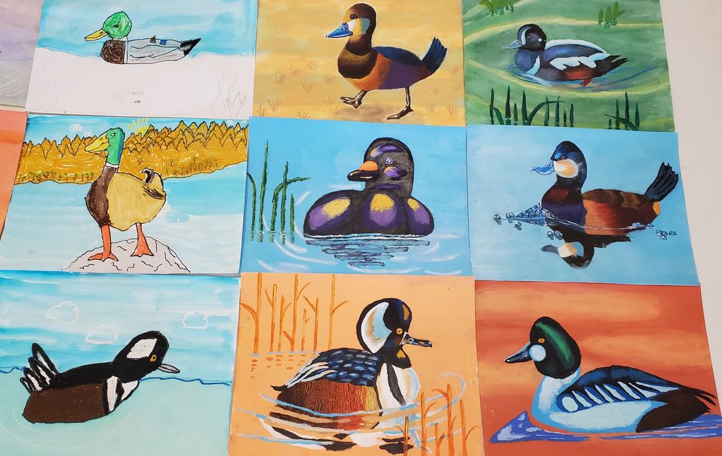 2023 Arizona Junior Duck Stamp Art Contest - Honorable Mention Entries #1 0f 3