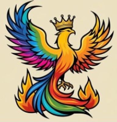Colorful image of the phoenix