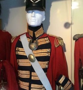 Georgian sword belt in buff leather