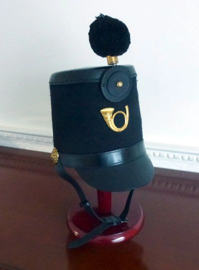 This is a Rifle Brigade Victorian shako