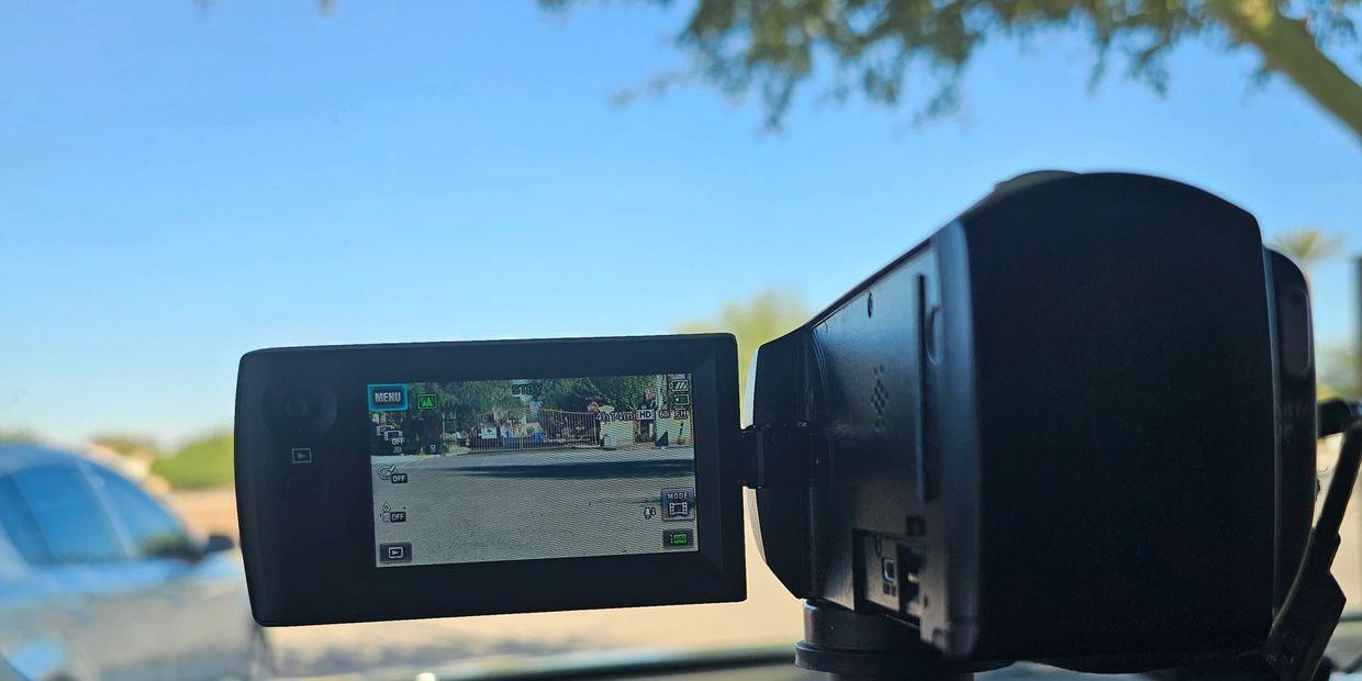 stationary surveillance with a video camera