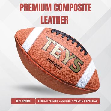 A premium composite leather football by TEYS, sized for peewee.