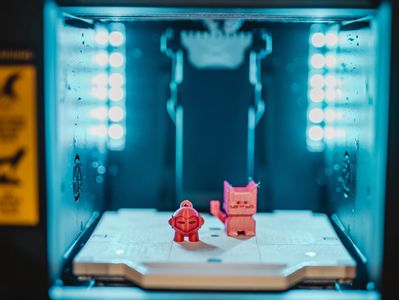 3D printed parts inside of the Zortrax Inventure