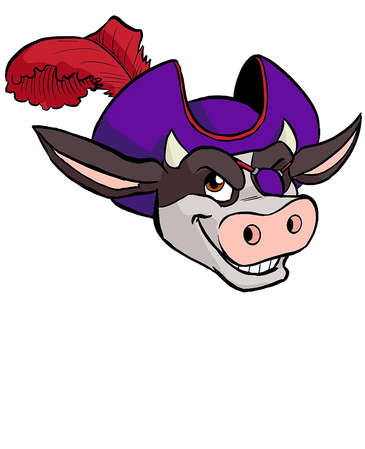 Crossbones Comics Cow Logo by Bobby Timony