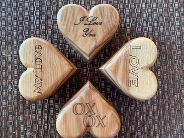 Small heart trinket boxes