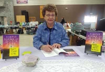 Pastor JudyAnn at a recent book signing event.