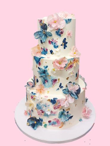 3 tiered wedding cake