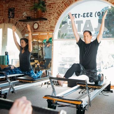 Pilates Reformer Class Jump-Start Intro Special with husband and wife.