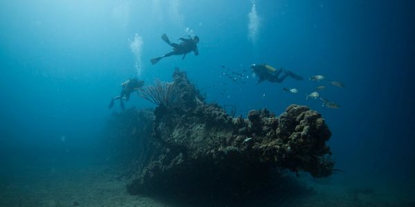 Dive sites: RMS Rhone bow