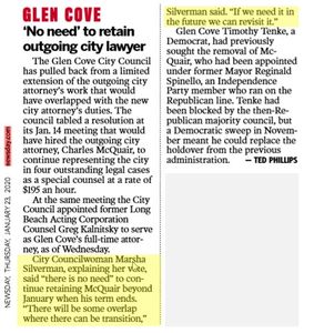 Newsday, Jan 2020: Saving Taxpayer Money