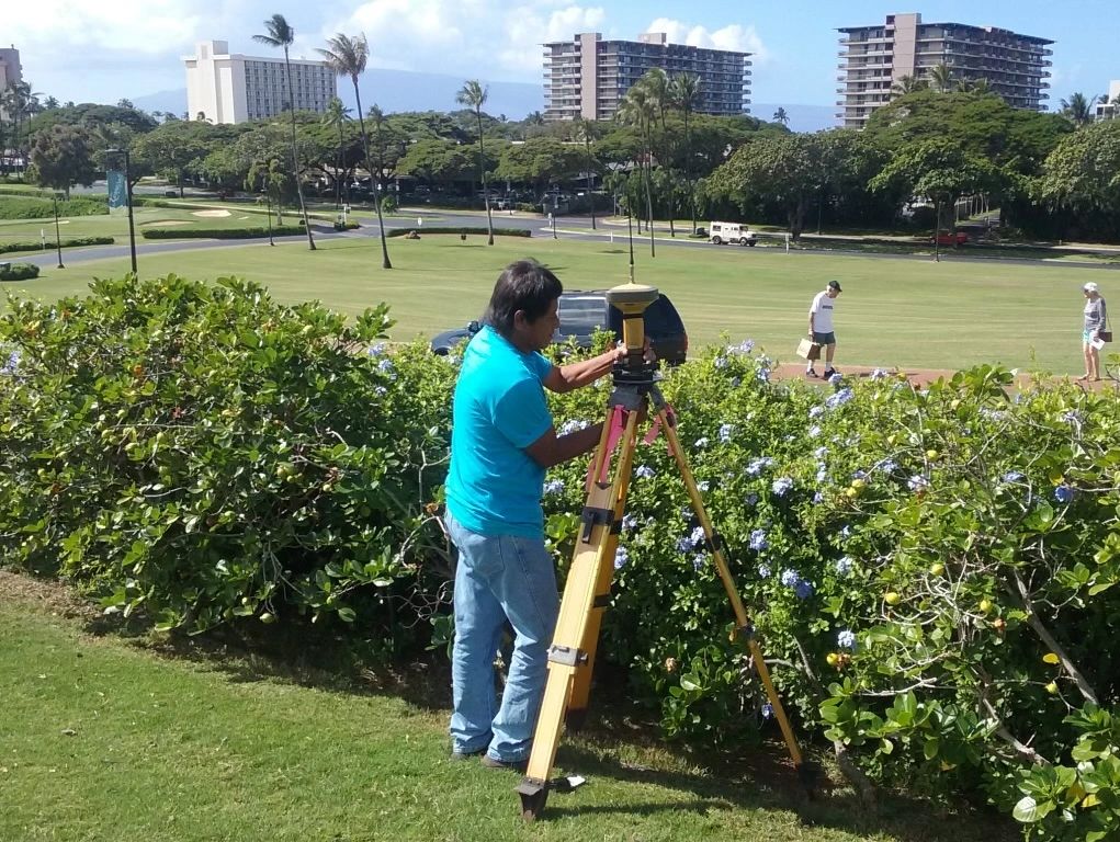 Arthur setting up the GPS base station.