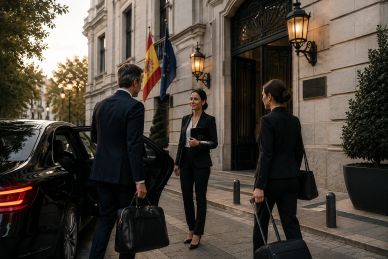 Executive transportation and discreet personal assistance for diplomatic, institutional and legal ap
