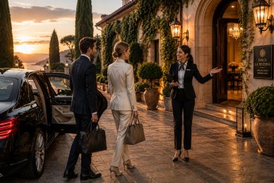 Executive transportation and personalised luxury hospitality assistance for international clients ar