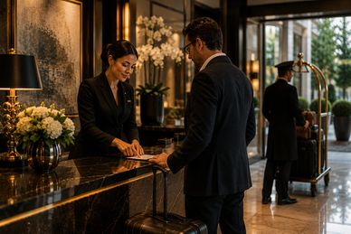 Luxury hotel stay assistance for international guests in Spain coordinated by Interpret & Drive