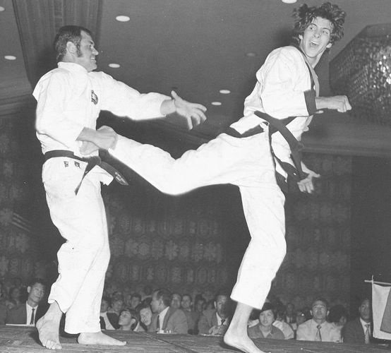Jack Dutcher vs Mitchell Bobrow at the All-American Open Karate Championships in 1969, Bobrow won th