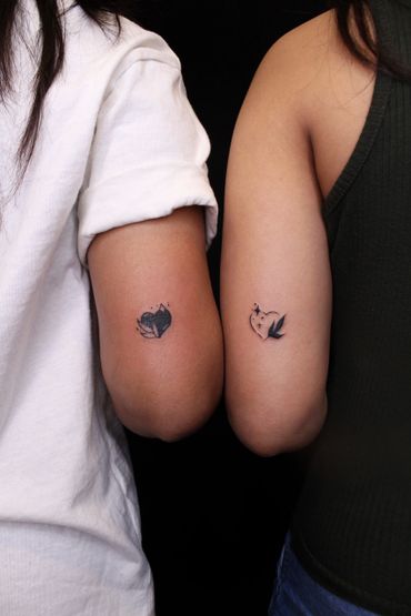 Heart Friends Tattoo Design @ Crazy Ink Tattoo 