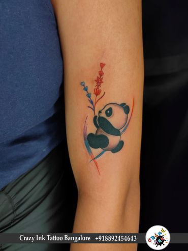 Panda Tattoo | Small Panda Tattoo Design | Colour Panda Tattoo Design 