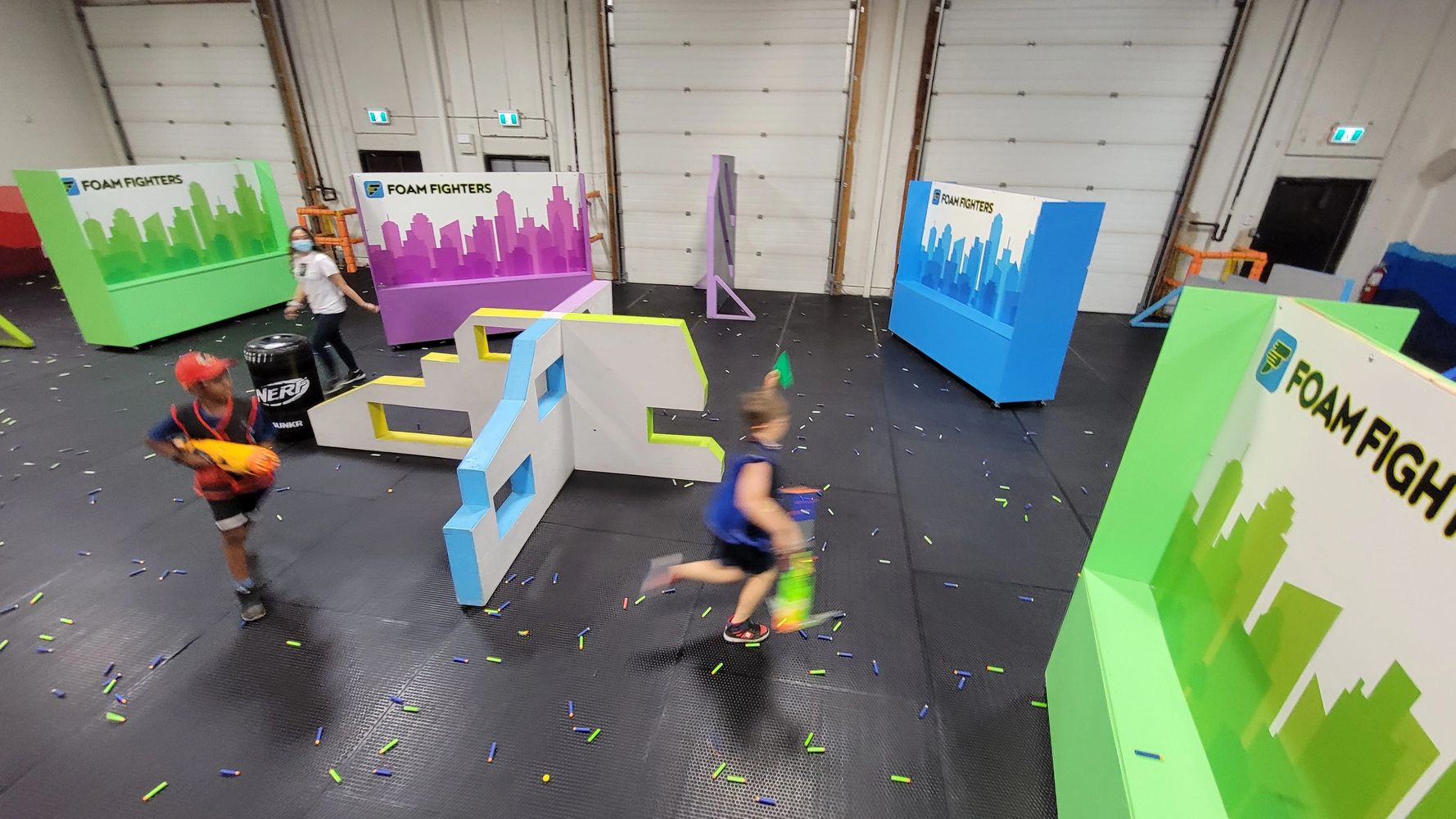 NERF Edmonton Kids Birthday Video Games Fun Party #yegkids #yegbirthday #foamfighters #kidsparty